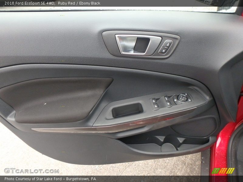 Ruby Red / Ebony Black 2018 Ford EcoSport SE 4WD