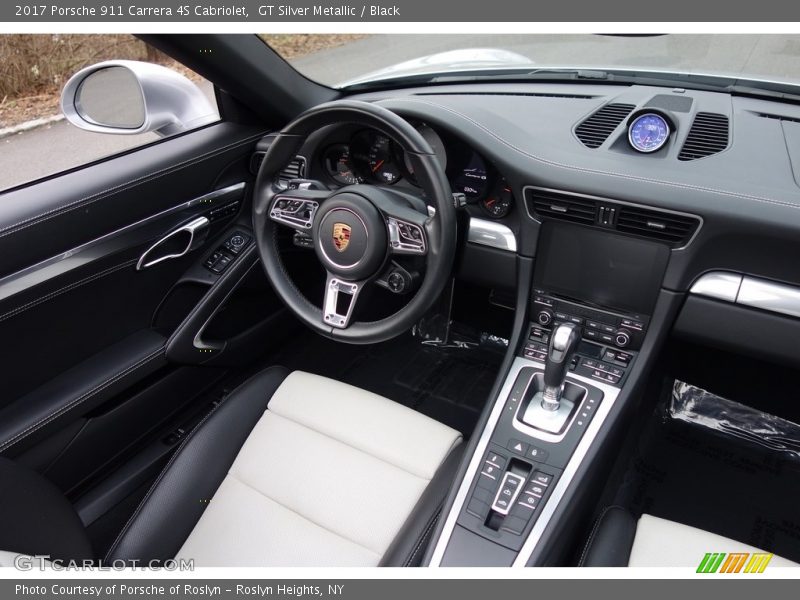 GT Silver Metallic / Black 2017 Porsche 911 Carrera 4S Cabriolet