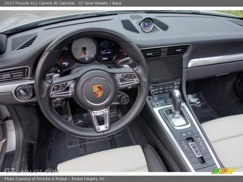GT Silver Metallic / Black 2017 Porsche 911 Carrera 4S Cabriolet