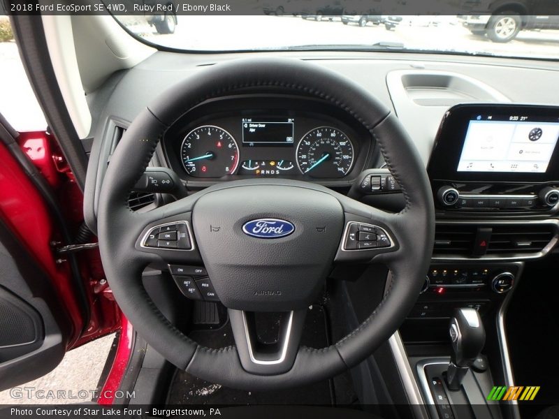 Ruby Red / Ebony Black 2018 Ford EcoSport SE 4WD