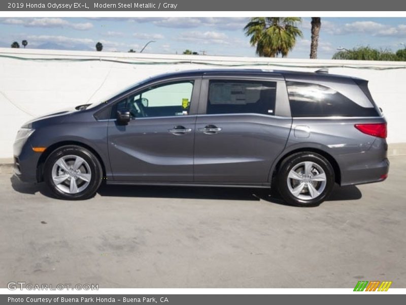 Modern Steel Metallic / Gray 2019 Honda Odyssey EX-L