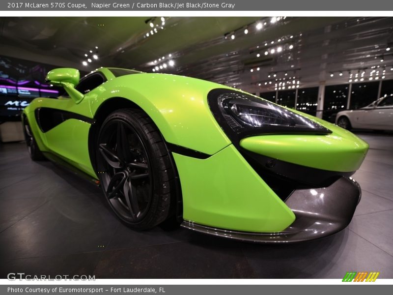 Napier Green / Carbon Black/Jet Black/Stone Gray 2017 McLaren 570S Coupe