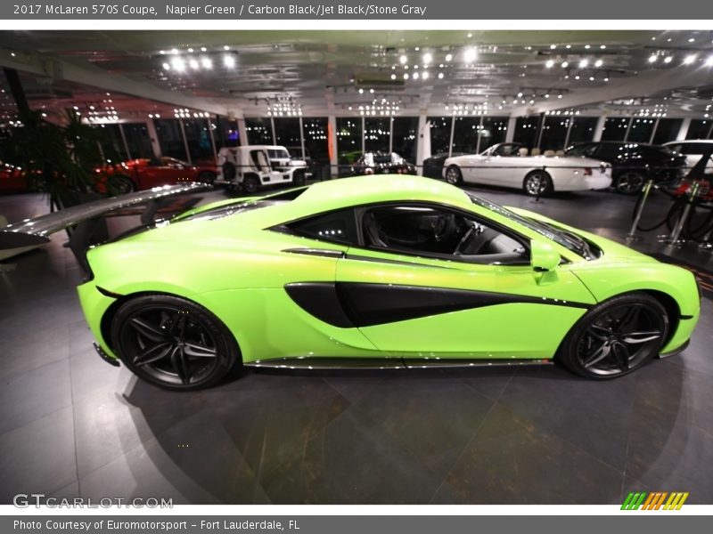 Napier Green / Carbon Black/Jet Black/Stone Gray 2017 McLaren 570S Coupe