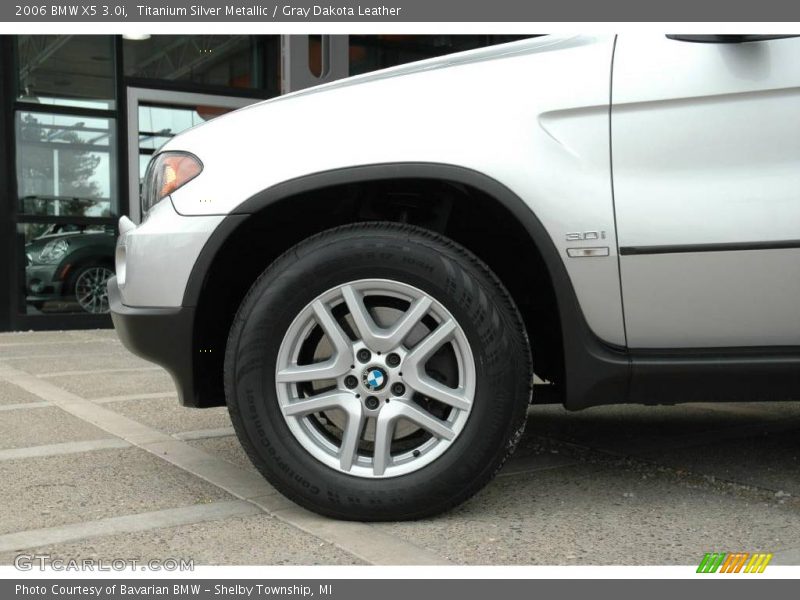Titanium Silver Metallic / Gray Dakota Leather 2006 BMW X5 3.0i