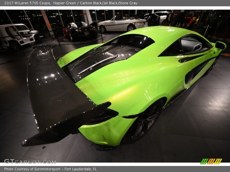Napier Green / Carbon Black/Jet Black/Stone Gray 2017 McLaren 570S Coupe