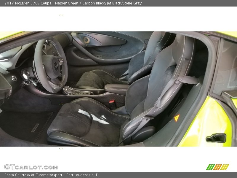  2017 570S Coupe Carbon Black/Jet Black/Stone Gray Interior