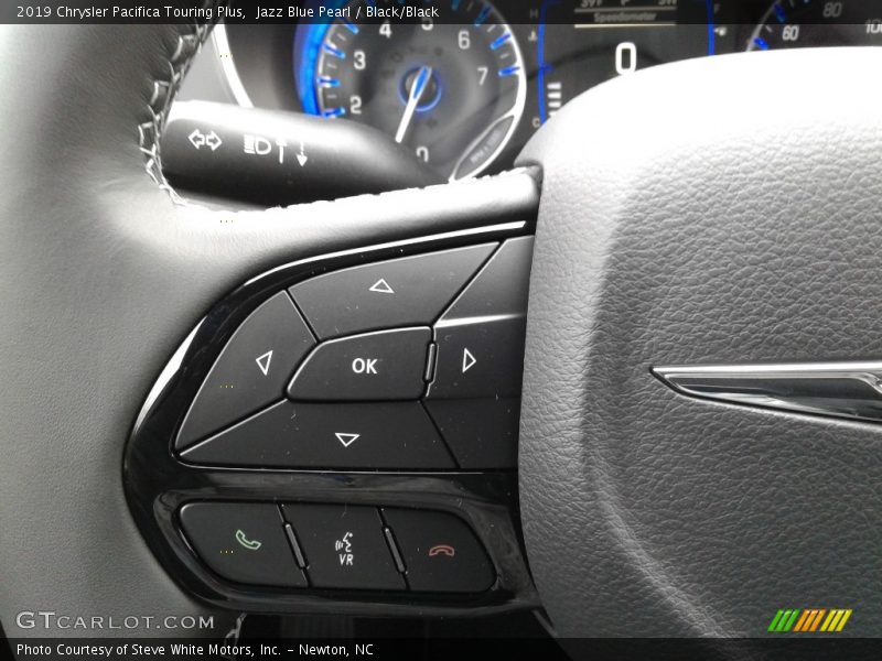 Jazz Blue Pearl / Black/Black 2019 Chrysler Pacifica Touring Plus