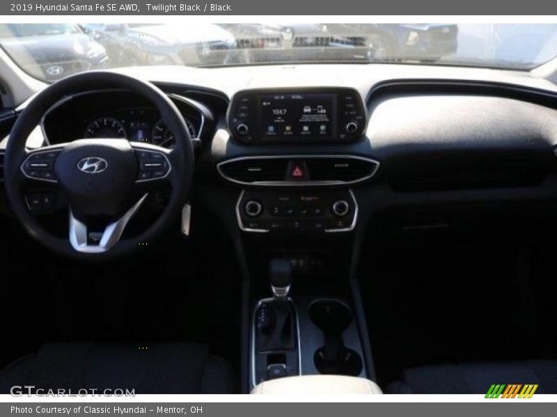 Twilight Black / Black 2019 Hyundai Santa Fe SE AWD