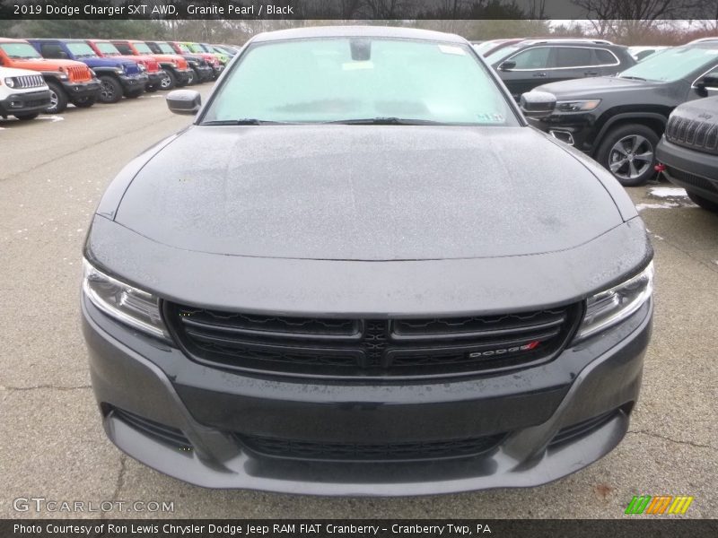 Granite Pearl / Black 2019 Dodge Charger SXT AWD