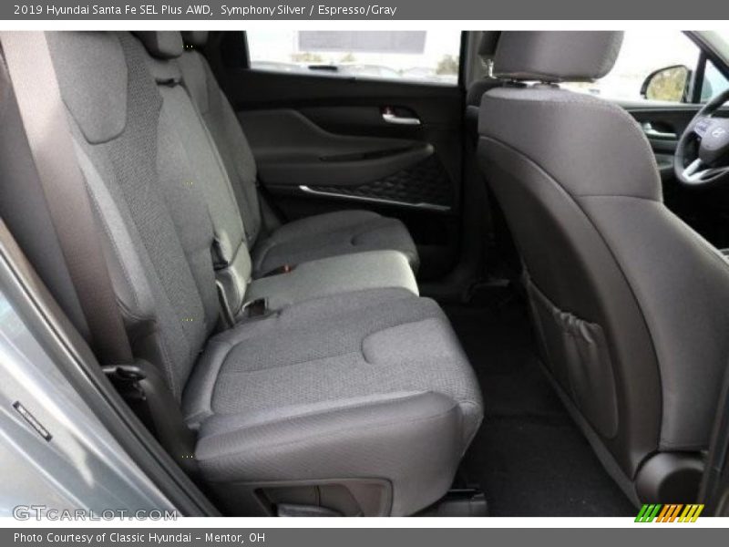 Symphony Silver / Espresso/Gray 2019 Hyundai Santa Fe SEL Plus AWD