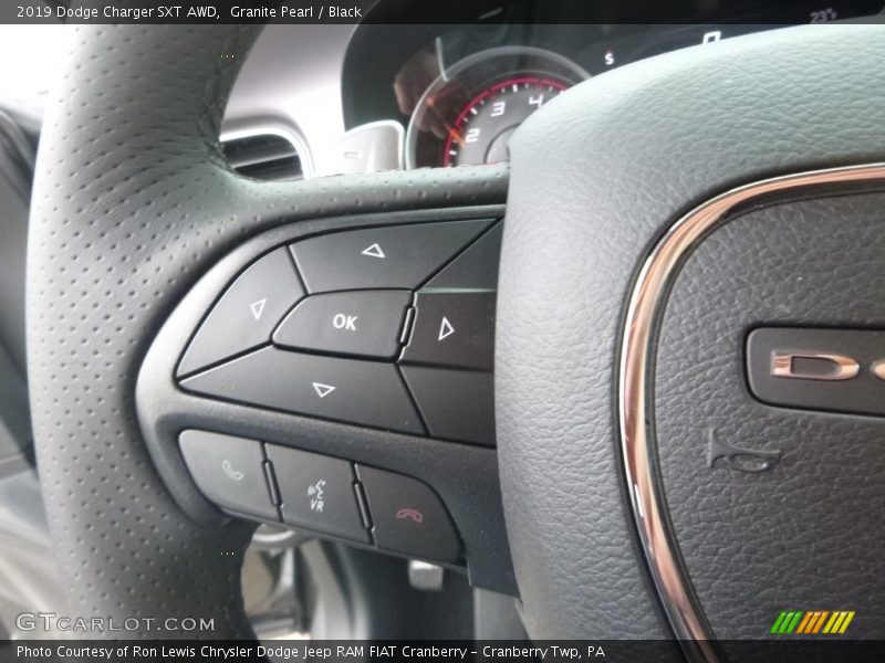 Granite Pearl / Black 2019 Dodge Charger SXT AWD