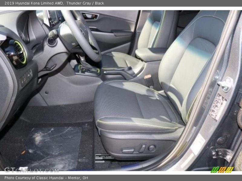 Thunder Gray / Black 2019 Hyundai Kona Limited AWD