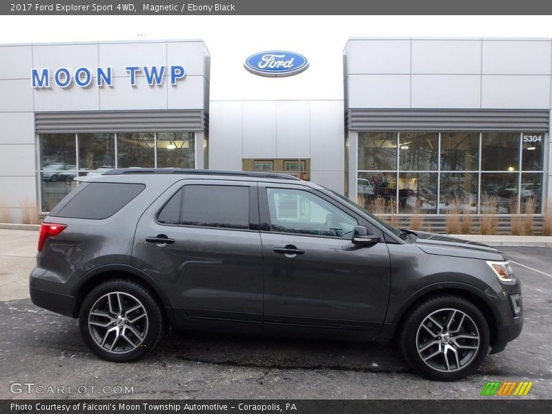 Magnetic / Ebony Black 2017 Ford Explorer Sport 4WD