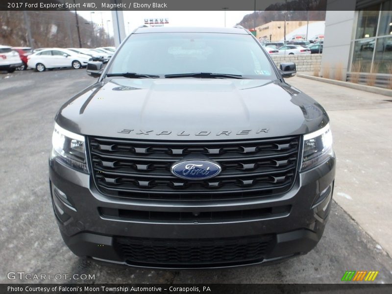Magnetic / Ebony Black 2017 Ford Explorer Sport 4WD