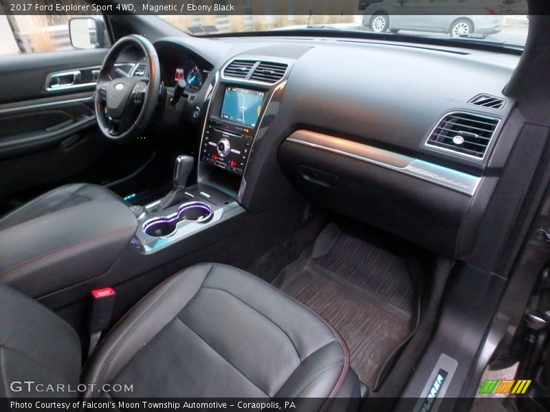 Magnetic / Ebony Black 2017 Ford Explorer Sport 4WD