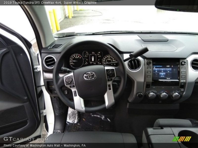 Super White / Graphite 2019 Toyota Tundra SR5 CrewMax 4x4