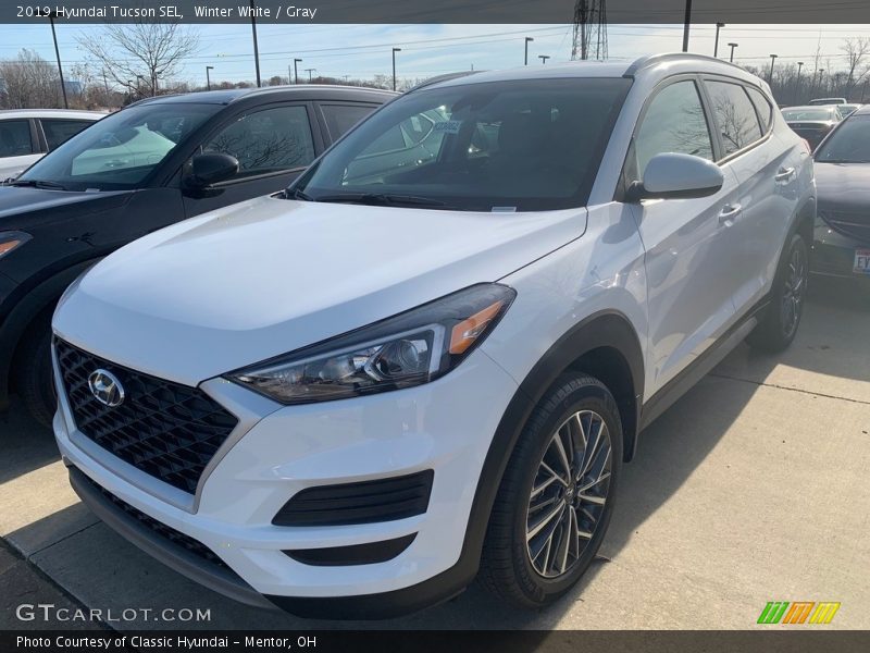 Winter White / Gray 2019 Hyundai Tucson SEL