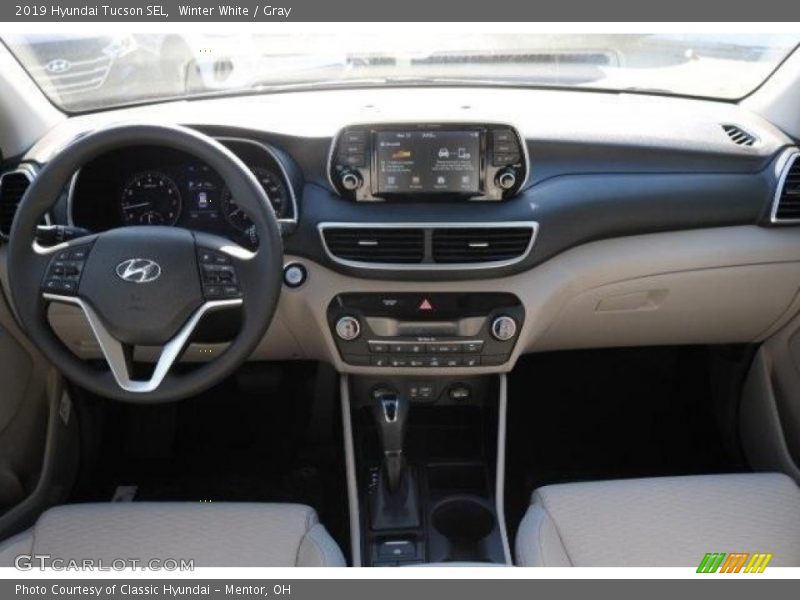 Winter White / Gray 2019 Hyundai Tucson SEL