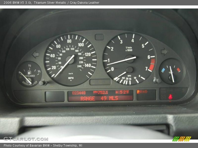 Titanium Silver Metallic / Gray Dakota Leather 2006 BMW X5 3.0i