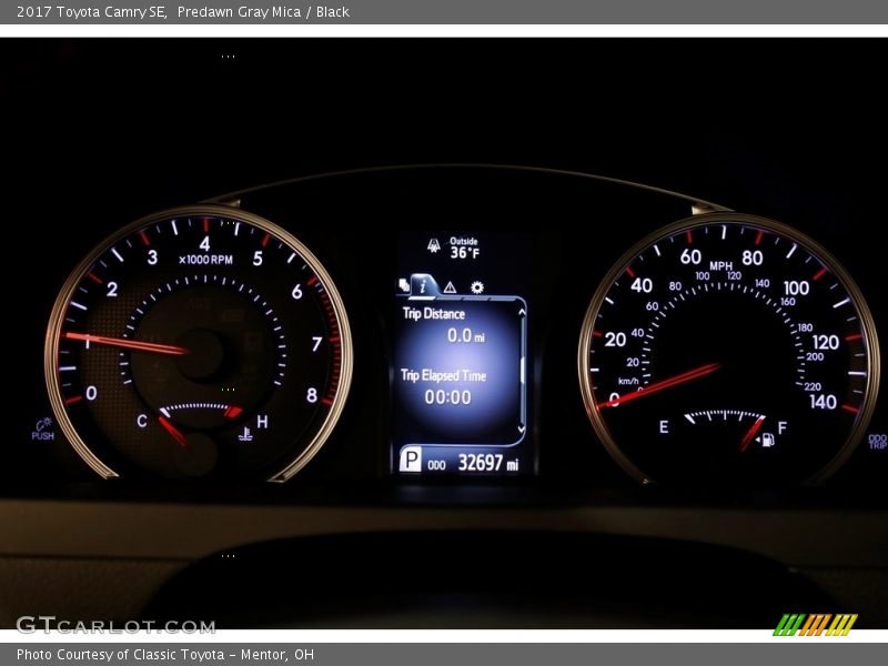 Predawn Gray Mica / Black 2017 Toyota Camry SE