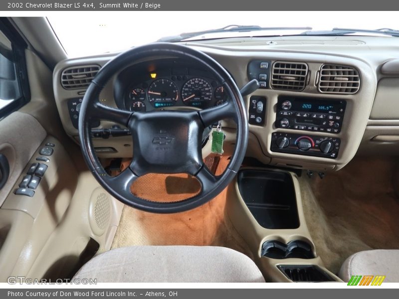 Summit White / Beige 2002 Chevrolet Blazer LS 4x4