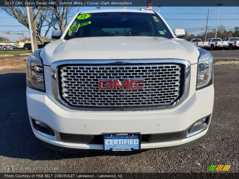 Summit White / Cocoa/­Dark Atmosphere 2017 GMC Yukon Denali 4WD