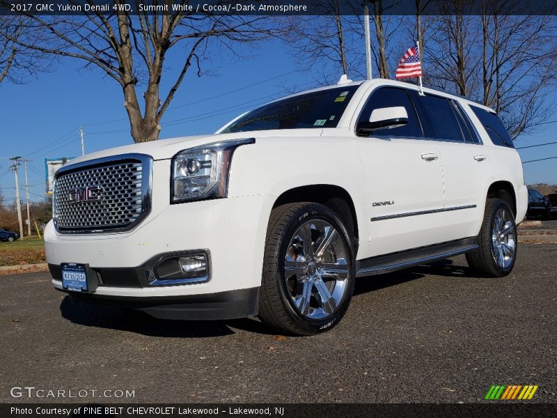 Summit White / Cocoa/­Dark Atmosphere 2017 GMC Yukon Denali 4WD