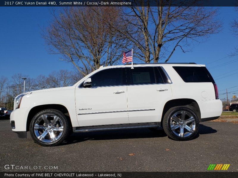 Summit White / Cocoa/­Dark Atmosphere 2017 GMC Yukon Denali 4WD