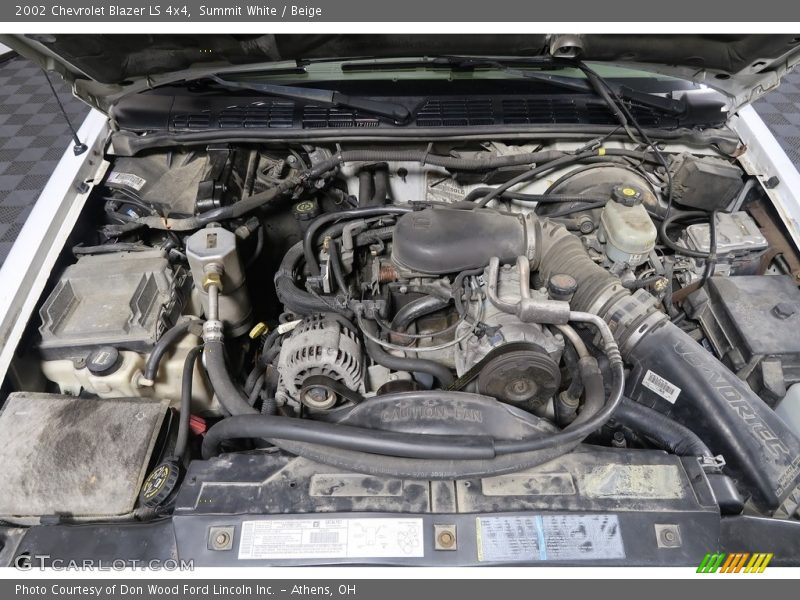 Summit White / Beige 2002 Chevrolet Blazer LS 4x4