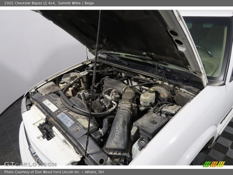 Summit White / Beige 2002 Chevrolet Blazer LS 4x4