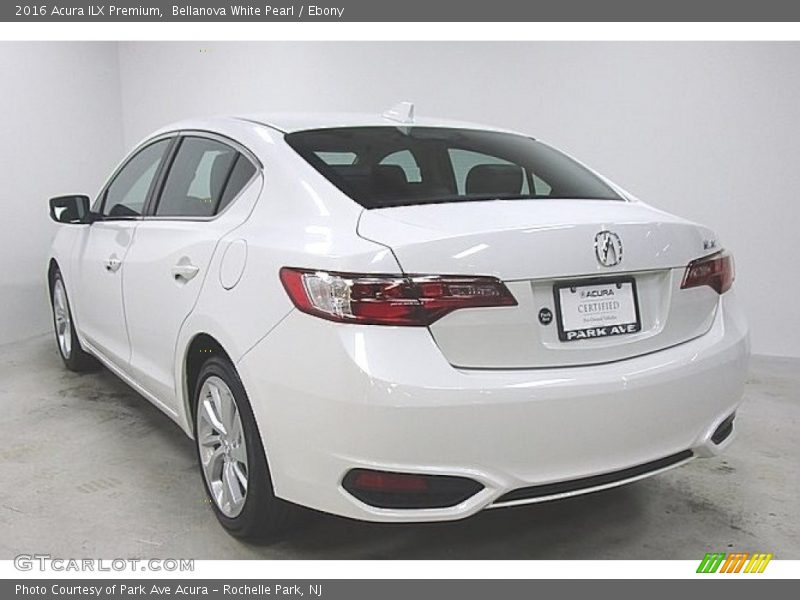 Bellanova White Pearl / Ebony 2016 Acura ILX Premium