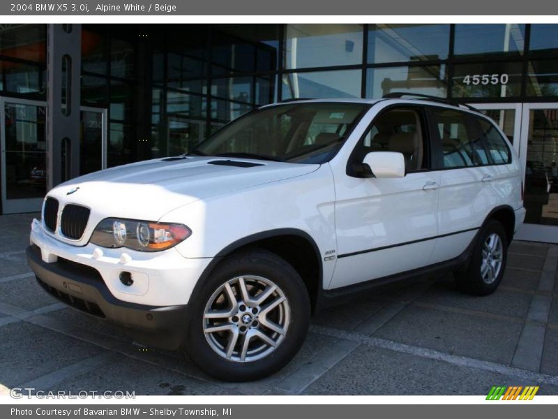 Alpine White / Beige 2004 BMW X5 3.0i