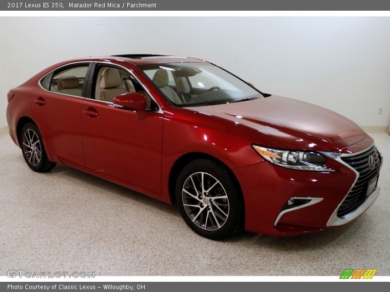 Matador Red Mica / Parchment 2017 Lexus ES 350