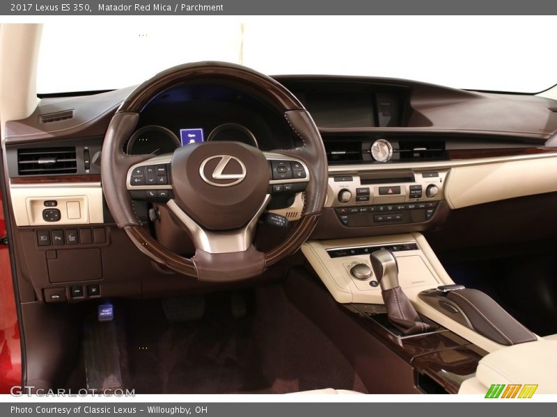 Matador Red Mica / Parchment 2017 Lexus ES 350