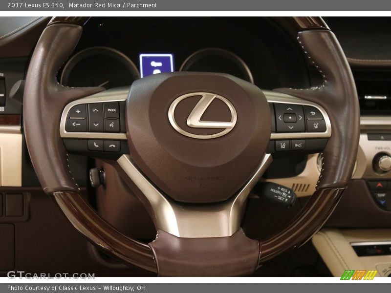 Matador Red Mica / Parchment 2017 Lexus ES 350