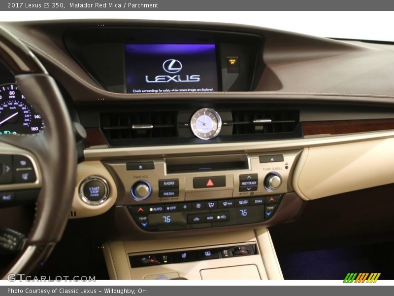 Matador Red Mica / Parchment 2017 Lexus ES 350