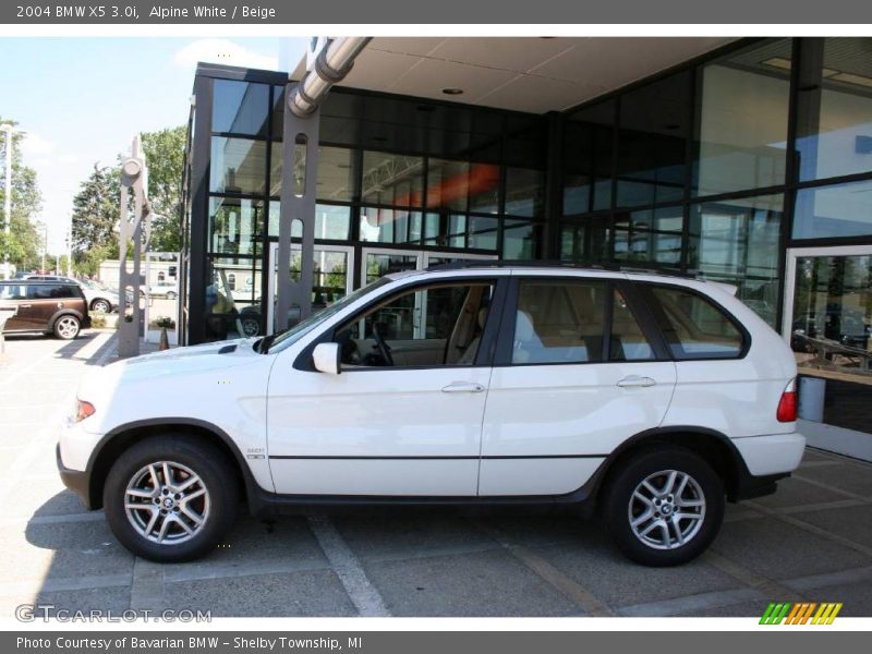 Alpine White / Beige 2004 BMW X5 3.0i