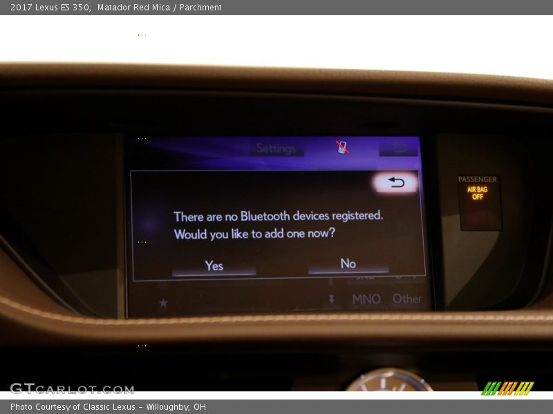 Matador Red Mica / Parchment 2017 Lexus ES 350
