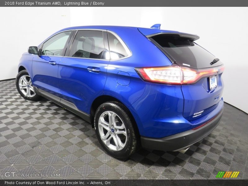 Lightning Blue / Ebony 2018 Ford Edge Titanium AWD