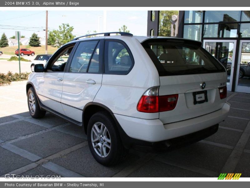 Alpine White / Beige 2004 BMW X5 3.0i