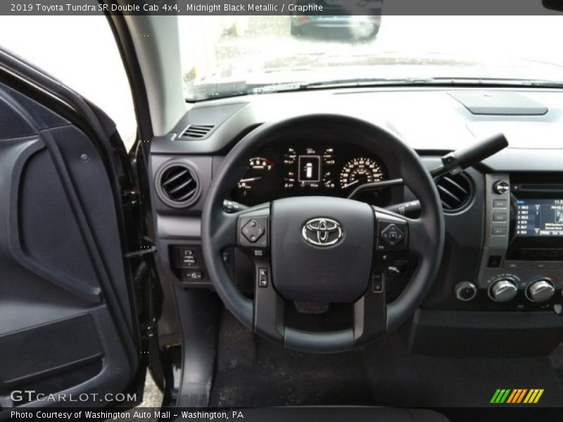 Midnight Black Metallic / Graphite 2019 Toyota Tundra SR Double Cab 4x4