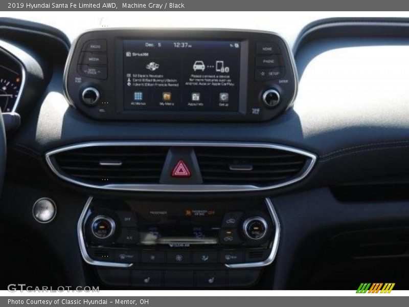 Machine Gray / Black 2019 Hyundai Santa Fe Limited AWD
