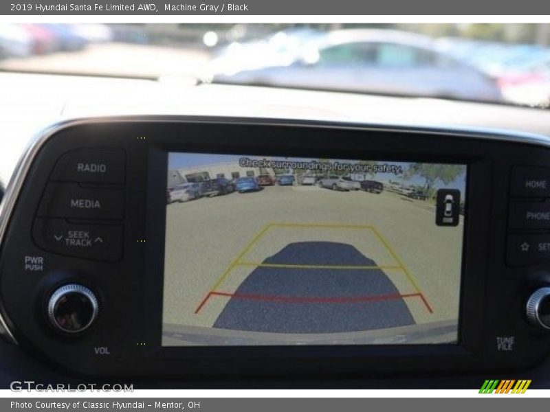 Machine Gray / Black 2019 Hyundai Santa Fe Limited AWD