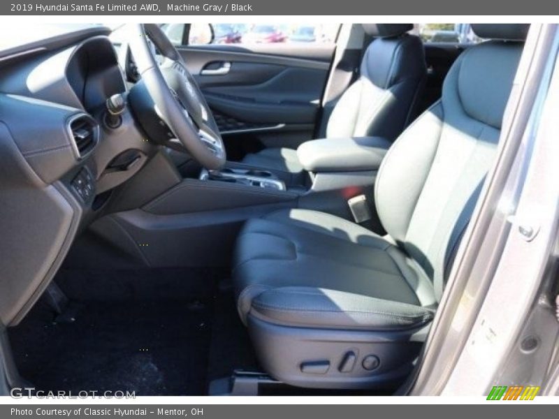 Machine Gray / Black 2019 Hyundai Santa Fe Limited AWD