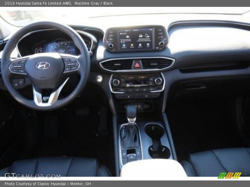 Machine Gray / Black 2019 Hyundai Santa Fe Limited AWD