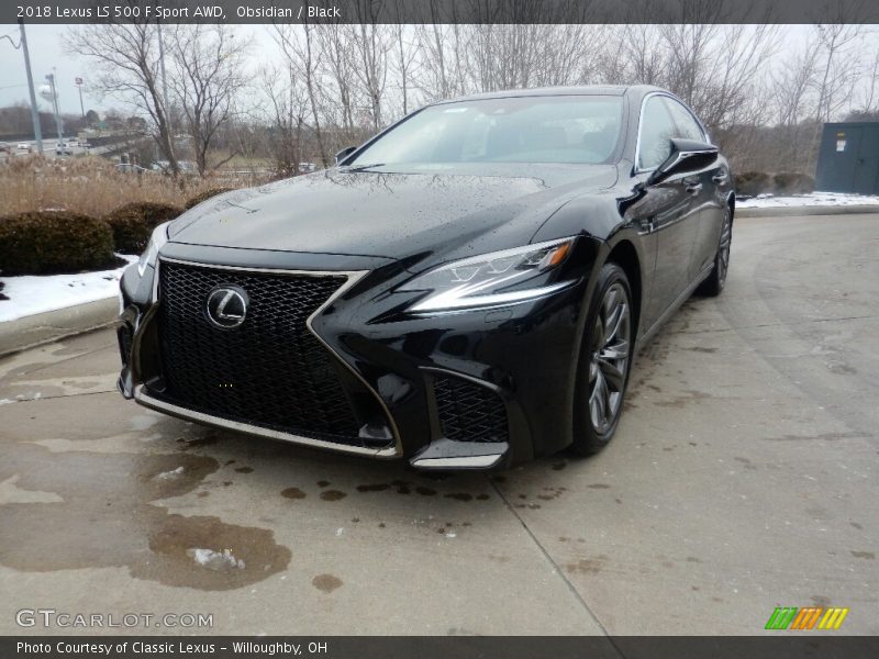 Obsidian / Black 2018 Lexus LS 500 F Sport AWD