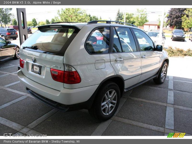 Alpine White / Beige 2004 BMW X5 3.0i