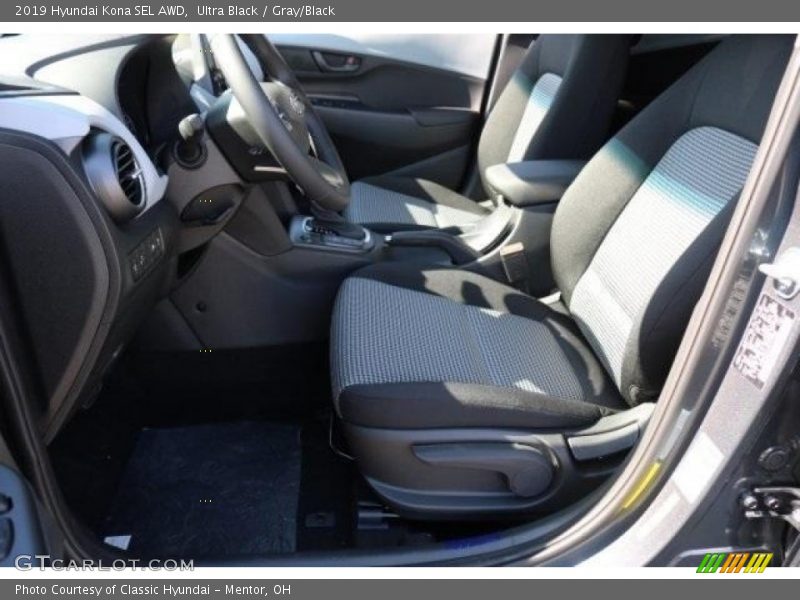 Ultra Black / Gray/Black 2019 Hyundai Kona SEL AWD