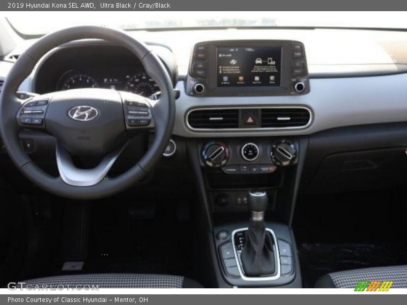 Ultra Black / Gray/Black 2019 Hyundai Kona SEL AWD