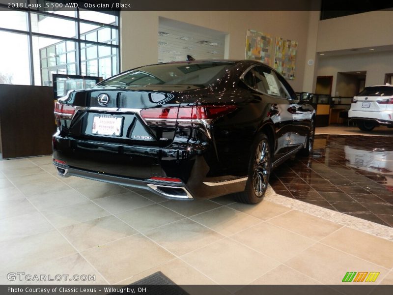 Obsidian / Black 2018 Lexus LS 500 AWD